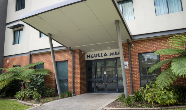 front entrance of building 'Ngulla Mia'