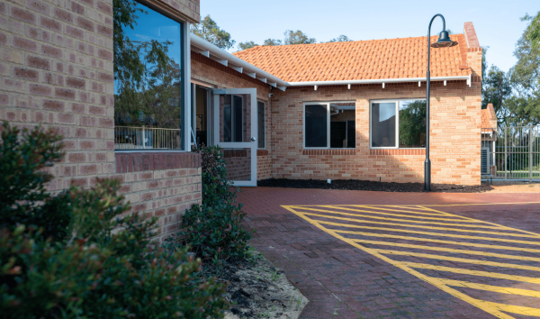 Building front door entrance