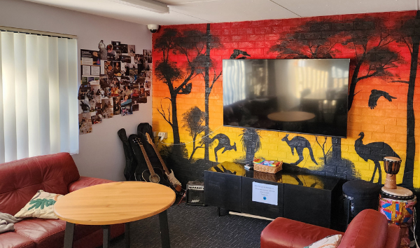 Mural of Australian Outback
